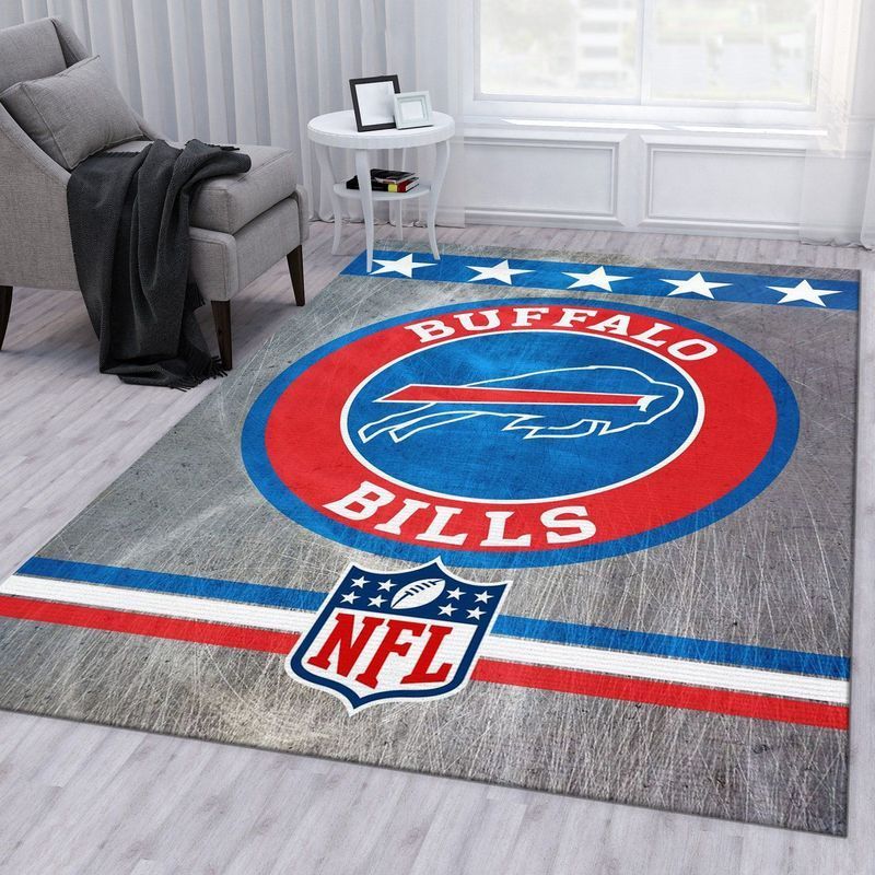 Buffalo Bills Banner Nfl 41 Area Rug And Chussin | Home Decor Easily