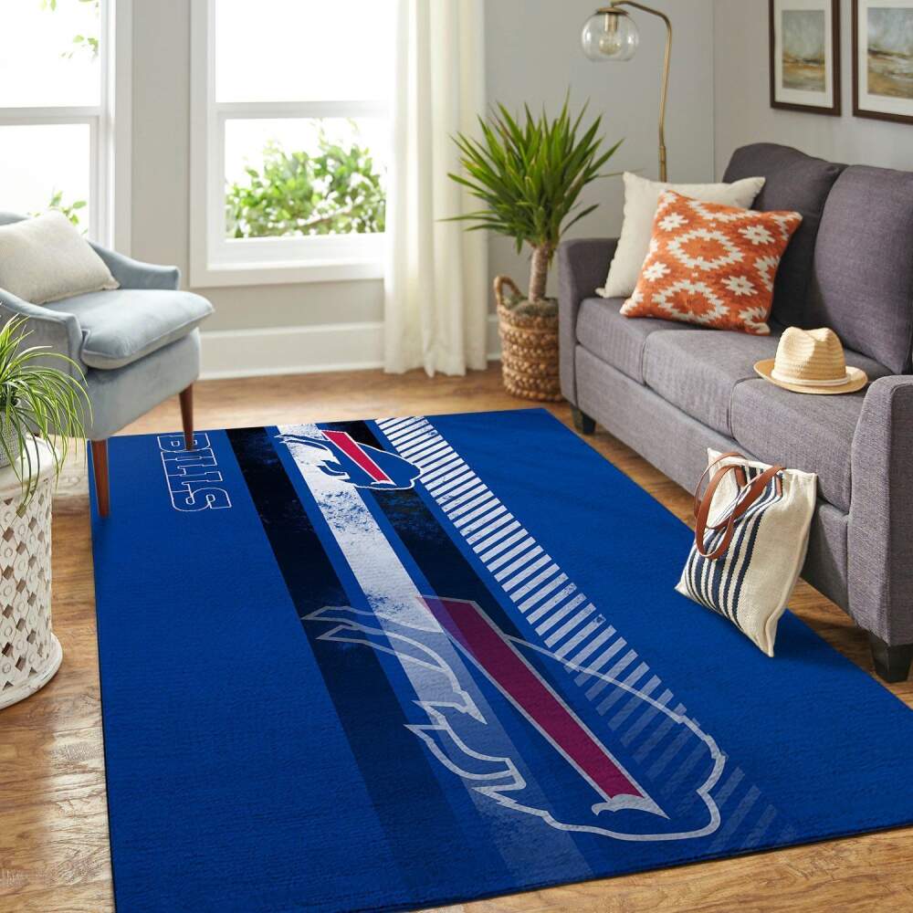 Buffalo Bills Nfl Area Rugs Team Logo Sports Chussin | Home Decor Easily