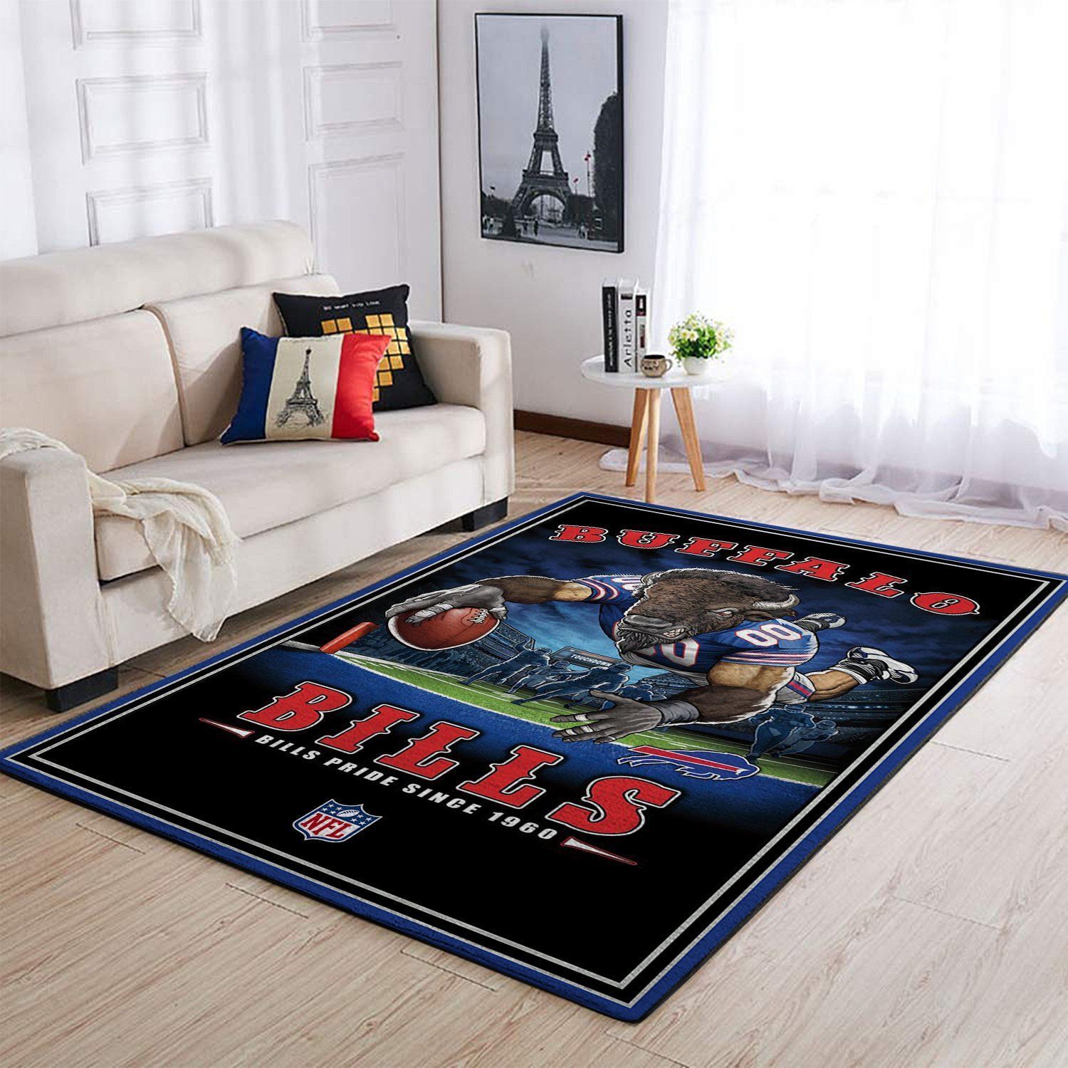 Buffalo Bills Nfl Team Pride Rectangle Area Rug Area  Chussin | Home Decor Easily