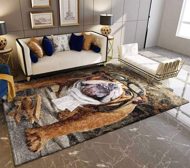 Bulldog Limited Edition Rug -  Chussin | Home Decor Easily