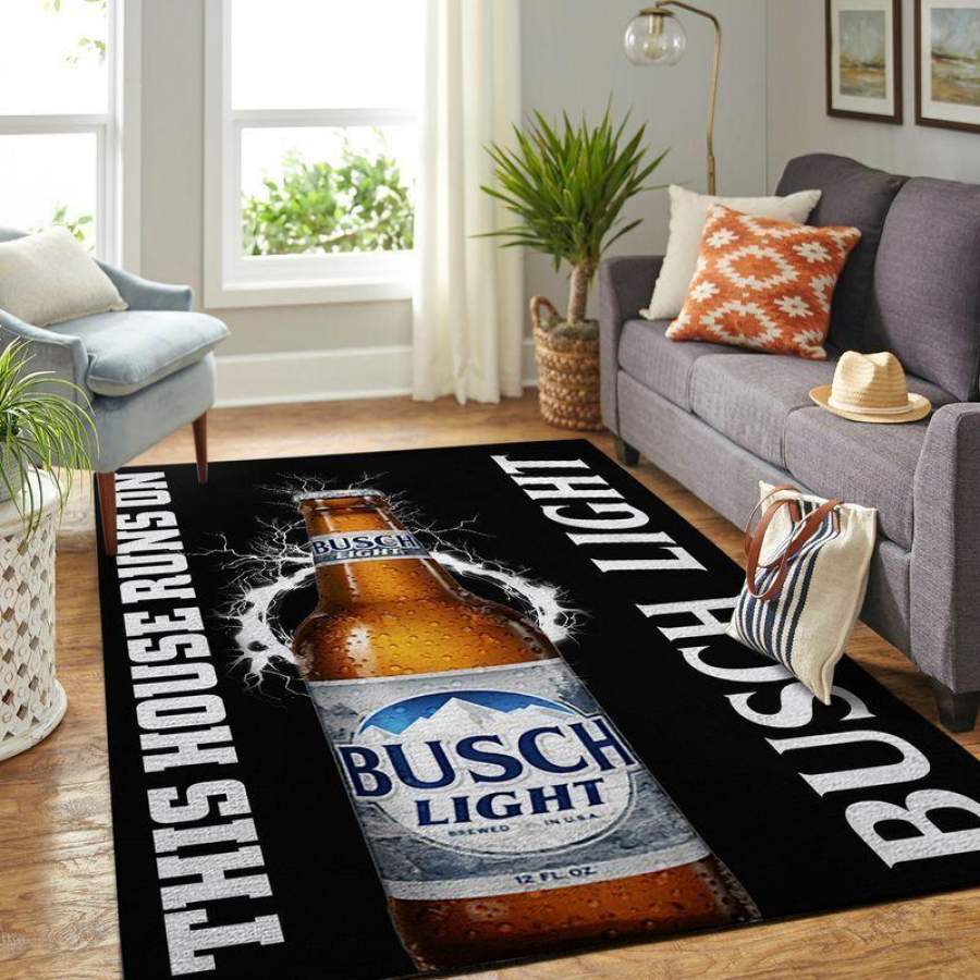 Busch Light Area Rug This House Runs On Ofd 20030918 Chussin | Home Decor Easily