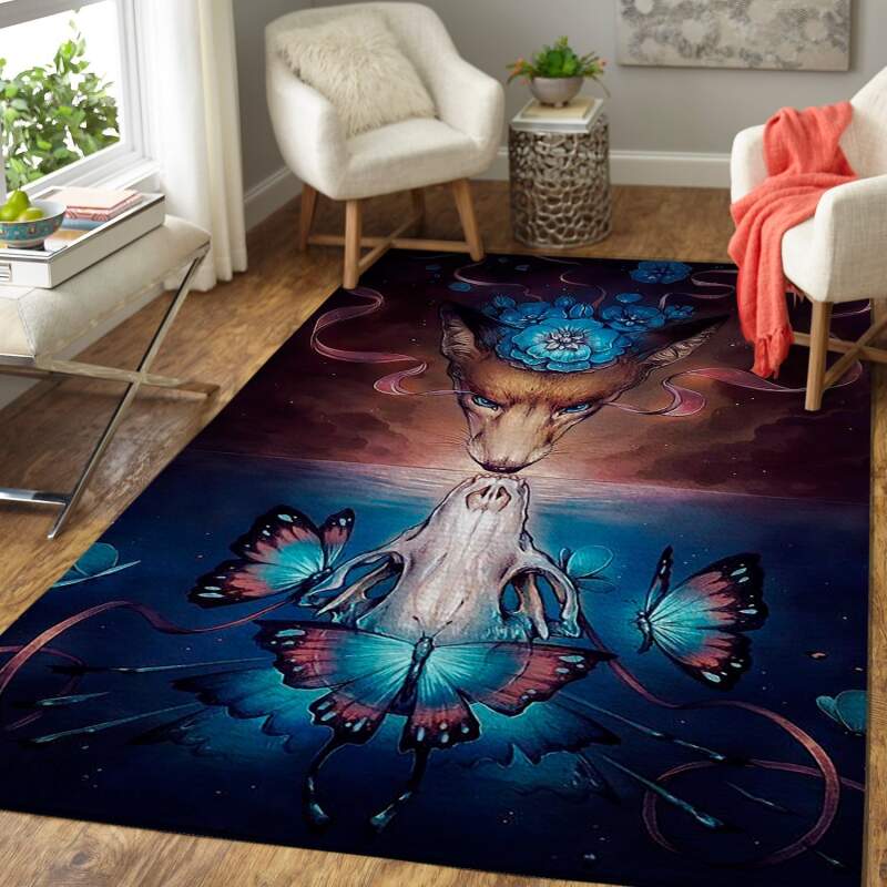 Butterfly & Flower Area Limited Edition Rug -  Chussin | Home Decor Easily