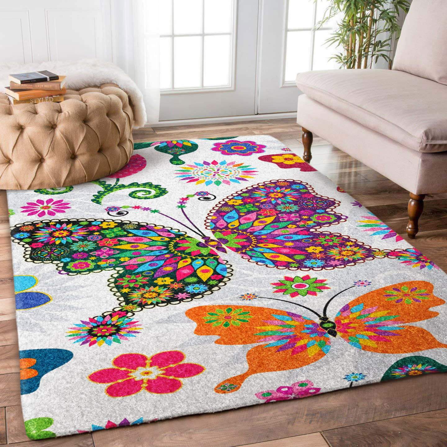 Butterfly Mandala Limited Edition Rug -  Chussin | Home Decor Easily