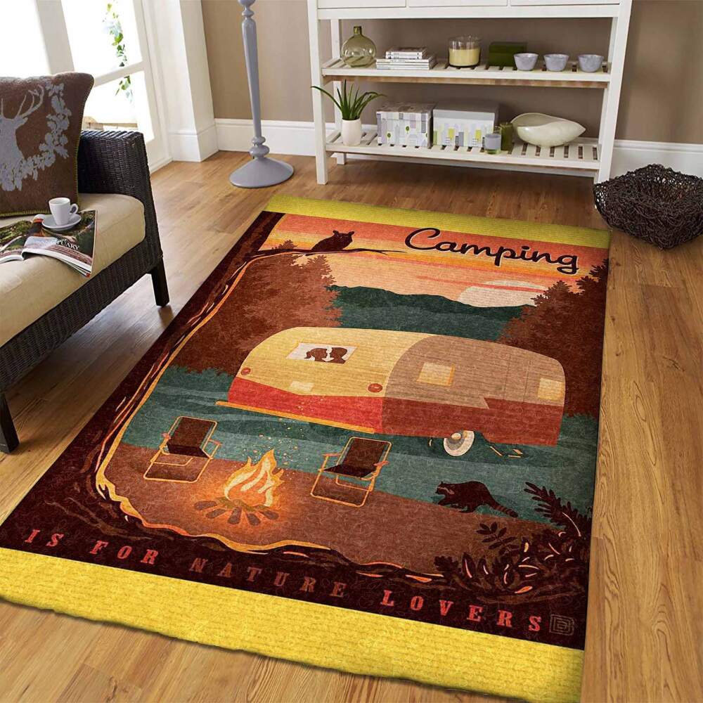 Camping Is For Natural Lovers Dhcdt1610Tt Rug  Chussin | Home Decor Easily