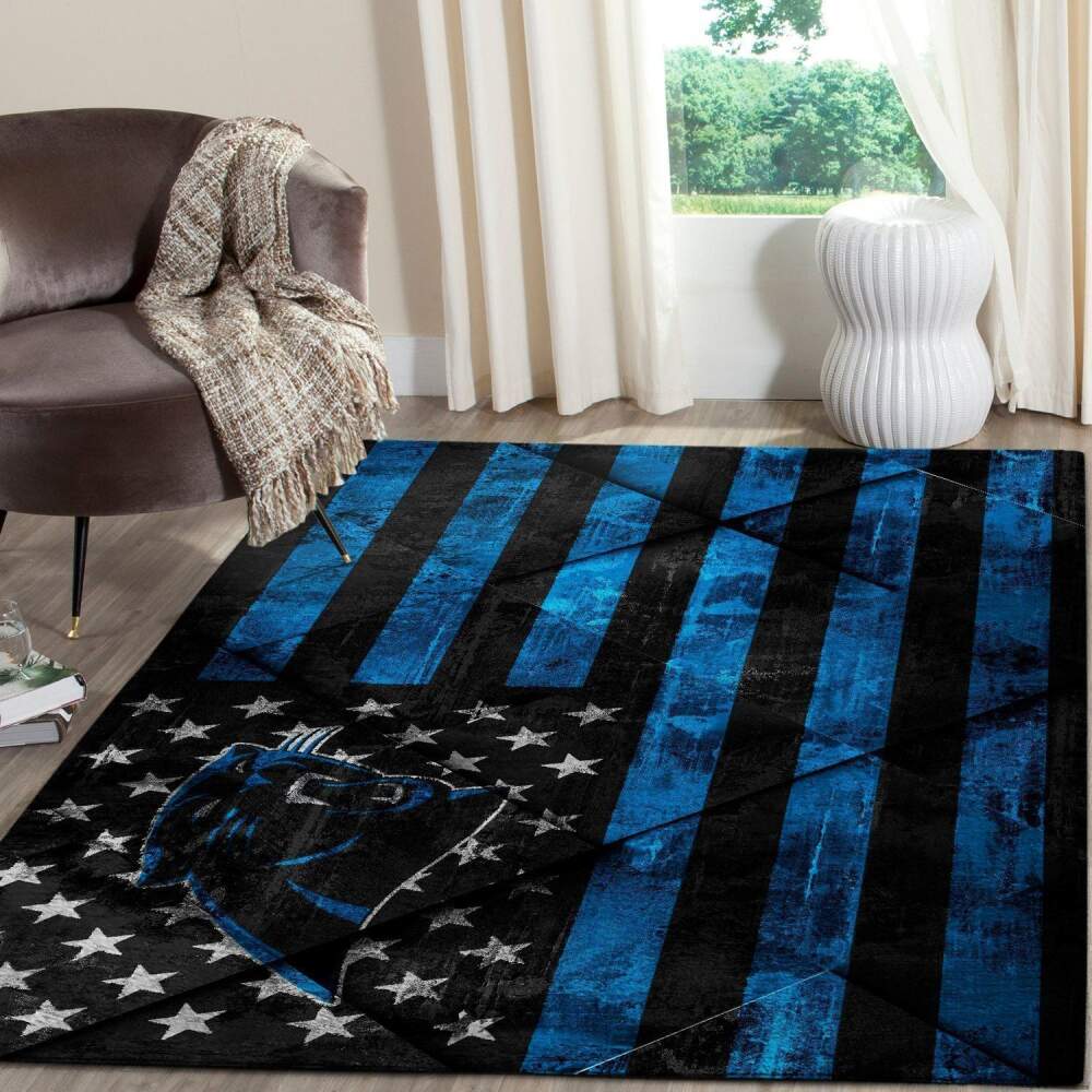 Carolina Panthers Area Rug Nfl Football Team Logo V3341  Chussin | Home Decor Easily