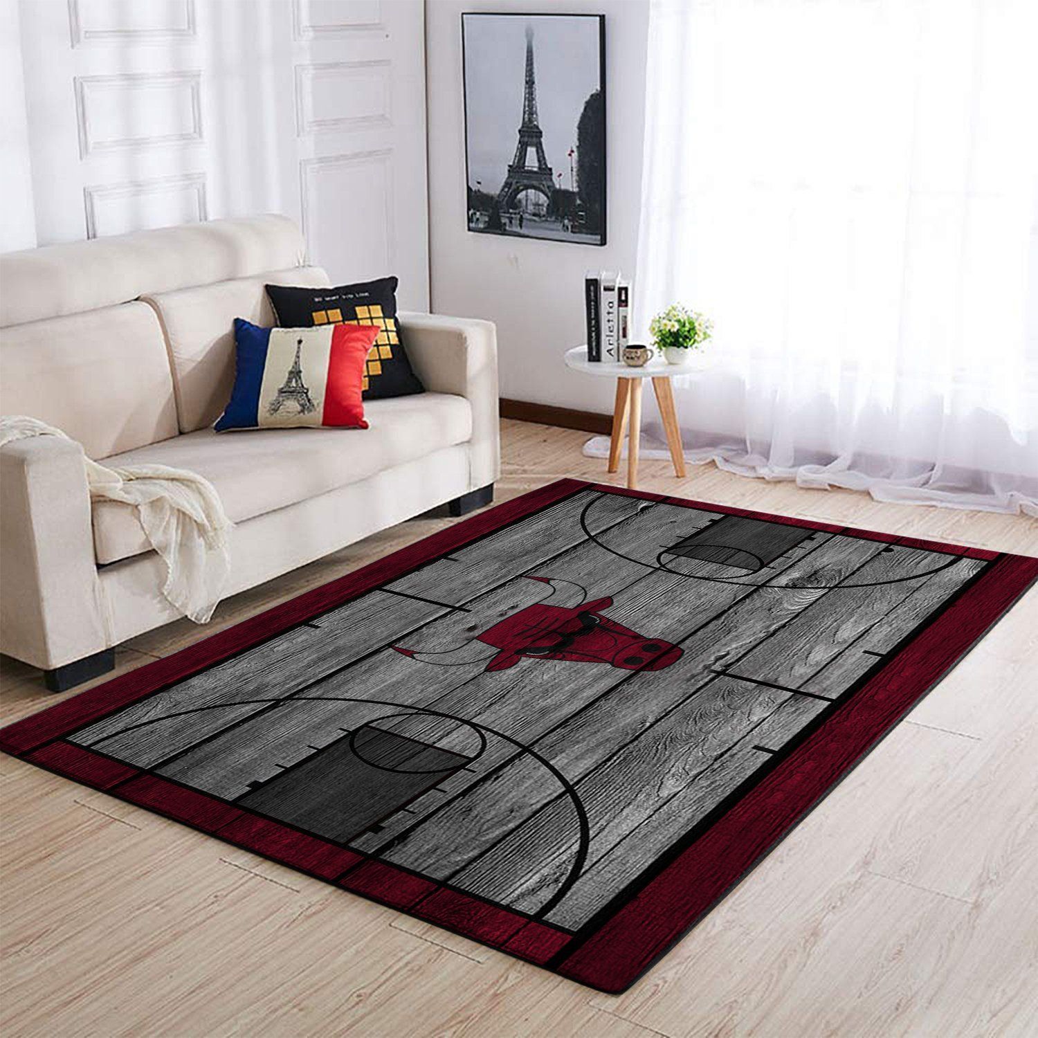 Chicago Bulls Area Rug Nba Team Logo Area  Chussin | Home Decor Easily