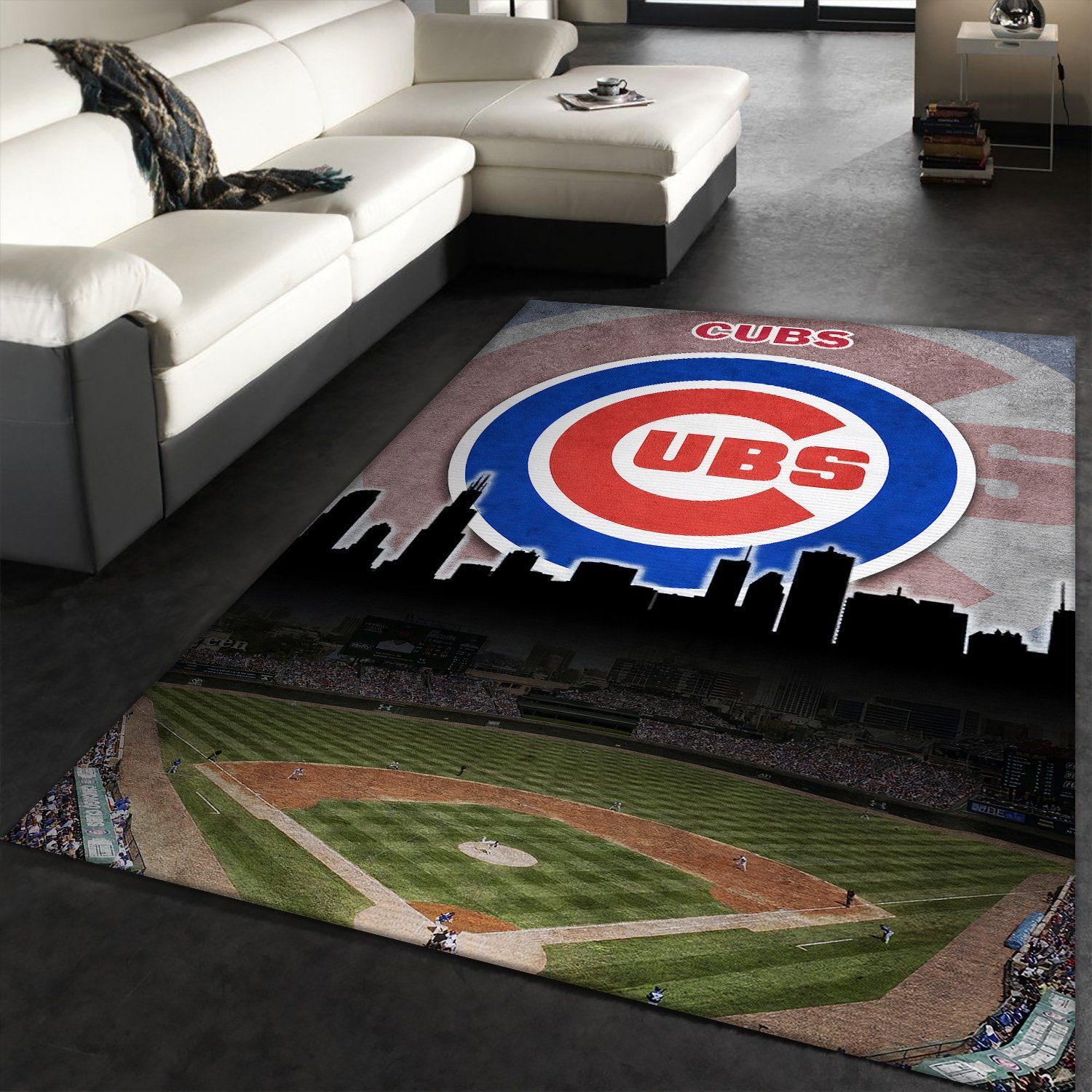 Chicago Cubs MLB Team Logo Rug – Custom Size And Printing - Chussin | Home Decor Easily