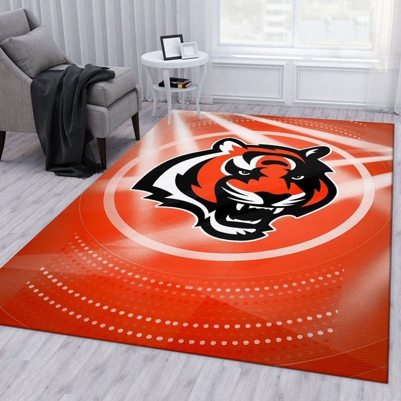 Cincinnati Bengals Banner Nfl 19 Area Rug And Chussin | Home Decor Easily