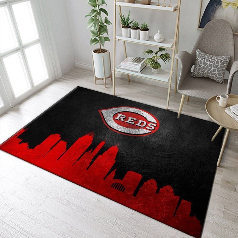 Cincinnati Reds Mlb 9 Area Rug And Chussin | Home Decor Easily