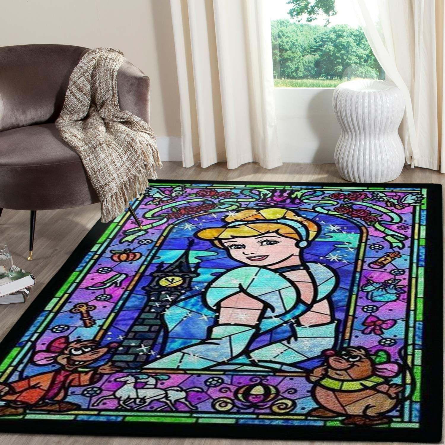 Cinderella And Mischievous Mice Area Rug -  Chussin | Home Decor Easily