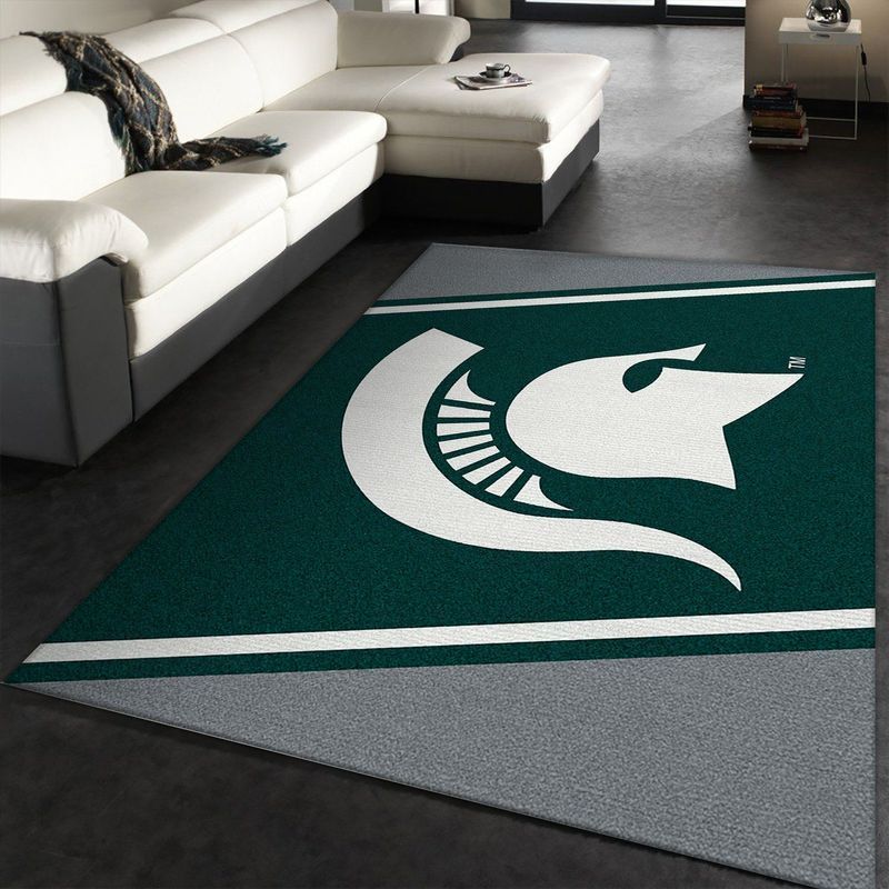College Spirit Michigan State Sport Area Rug  Chussin | Home Decor Easily