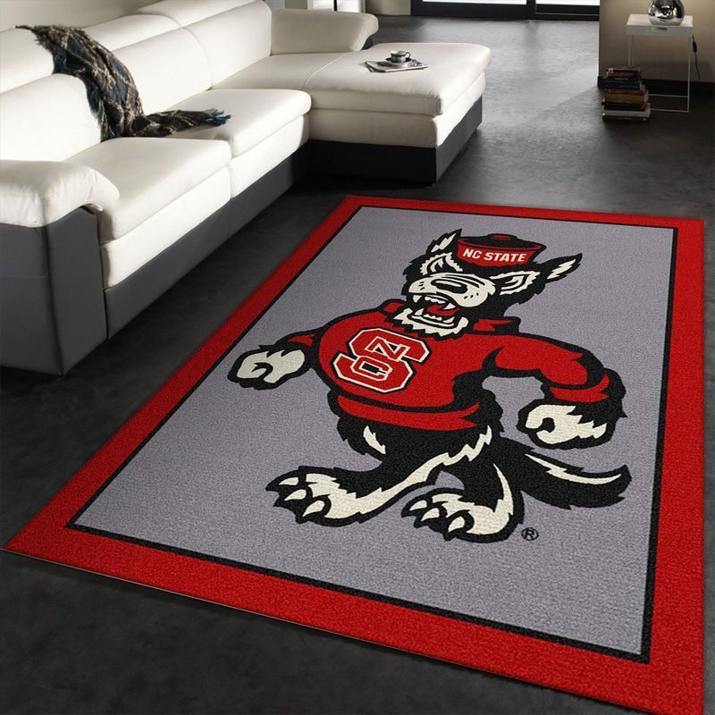 College Spirit North Carolina State Sport Area Rug Chussin | Home Decor Easily