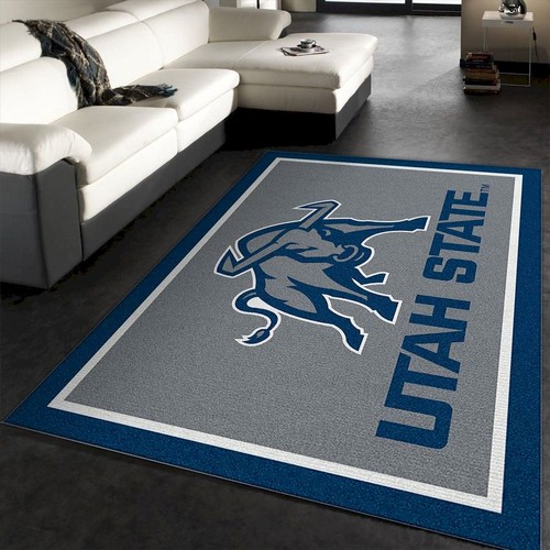 College Spirit Utah State Sport Area Rug Team Logo Family Gift Us Deco  Chussin | Home Decor Easily