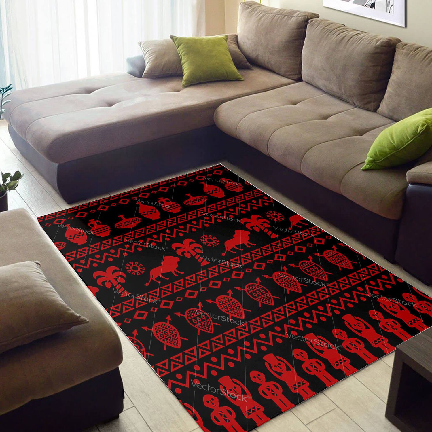 Cool African Adorable Afrocentric Art Large Inspired Home Rug - Chussin | Home Decor Easily
