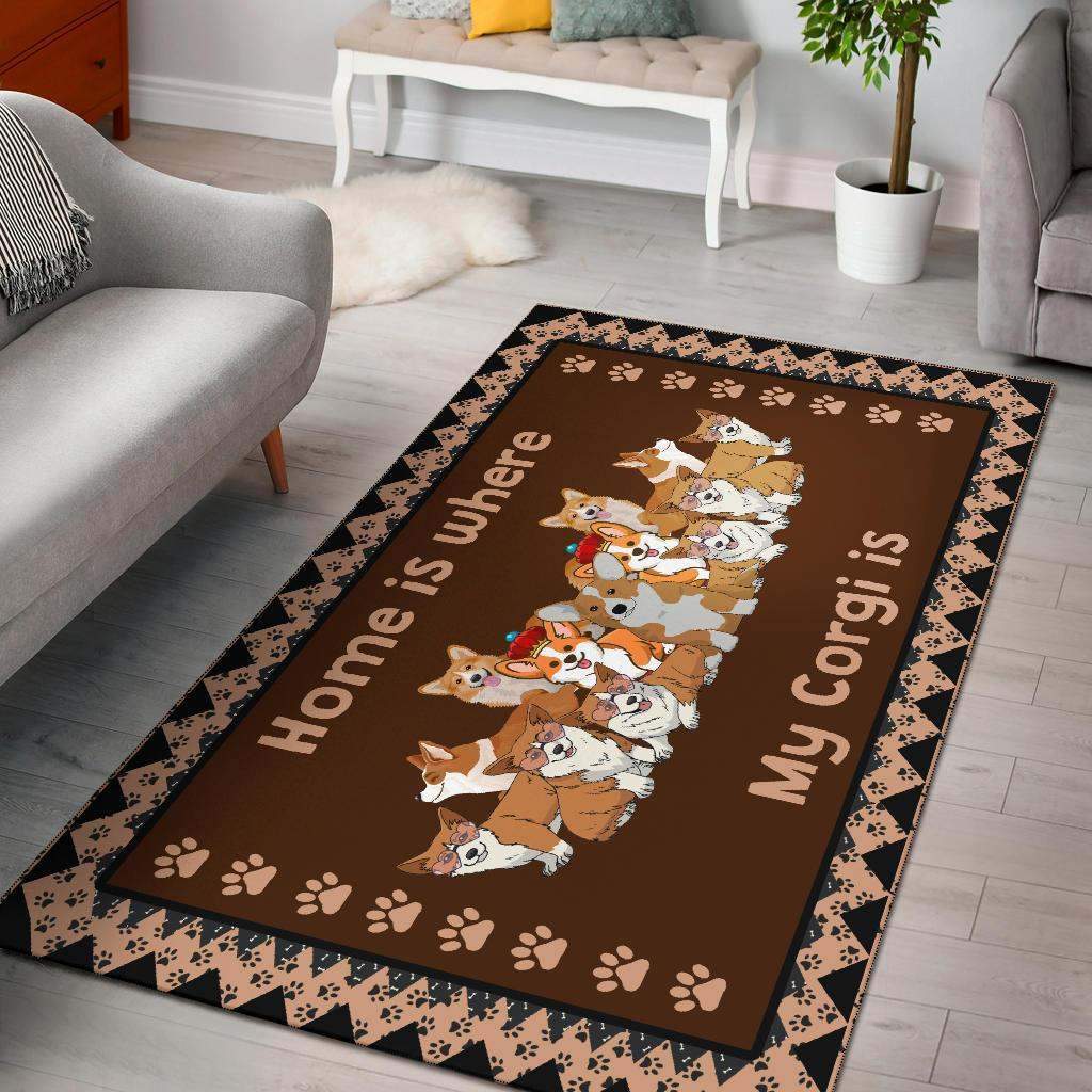Corgi Limited Edition Rug -  Chussin | Home Decor Easily