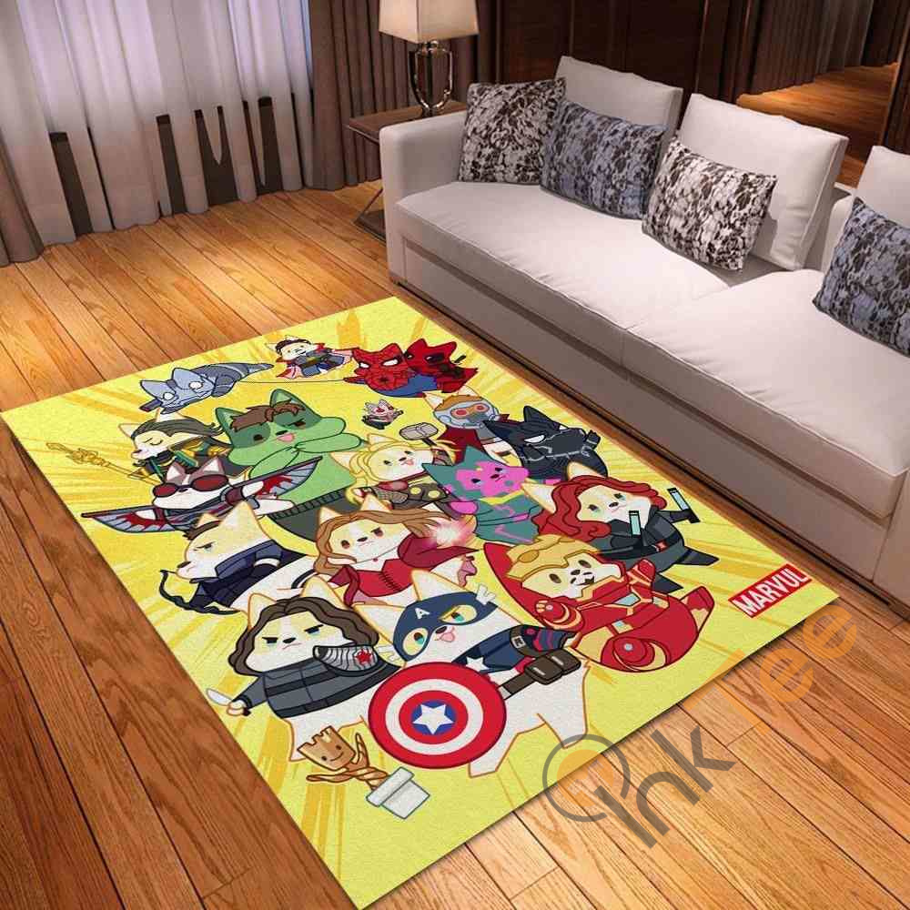 Corgi Marvel Area Rug -  Chussin | Home Decor Easily