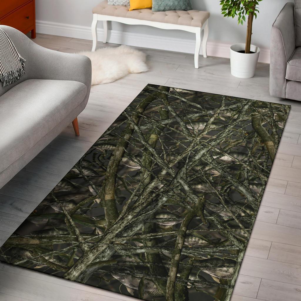 Crappie Fish Camo Bush Area Limited Edition Rug -  Chussin | Home Decor Easily