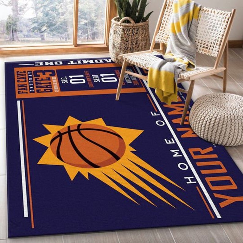 Customizable Phoenix Suns Wincraft Personalized Nba Rug Bedroom Rug Us  Chussin | Home Decor Easily