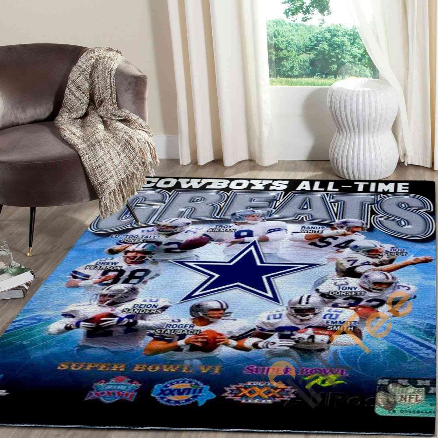 Dallas Cowboys Area Rug -  Chussin | Home Decor Easily