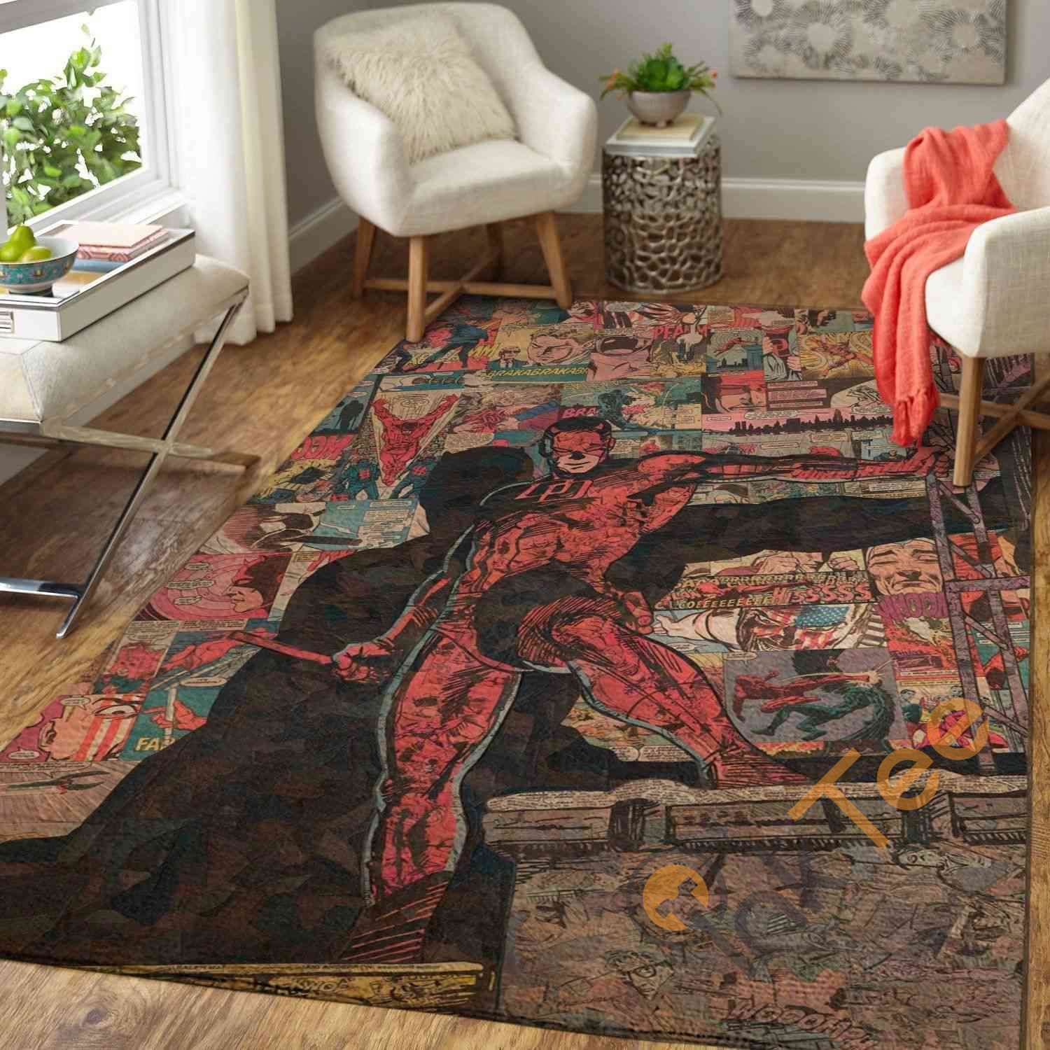 Daredevil Comic Area Rug -  Chussin | Home Decor Easily