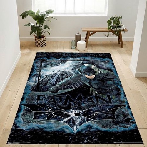 Dc Comics Movie The Dark Knight Rises Batman Area Rug Area Rug  Chussin | Home Decor Easily