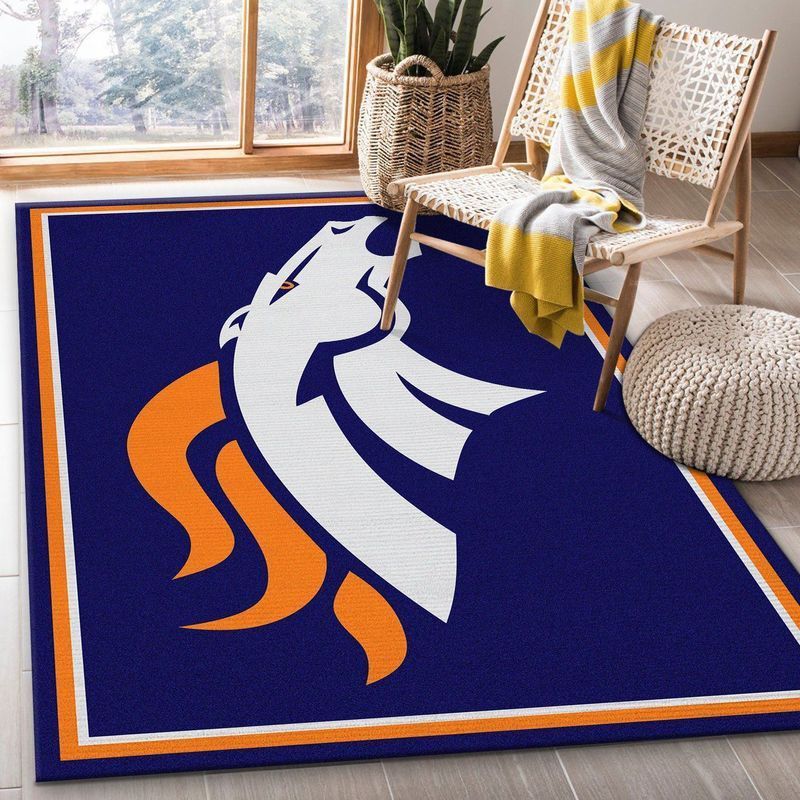 Denver Broncos Nfl 23 Area Rug And | Home Decor Easily