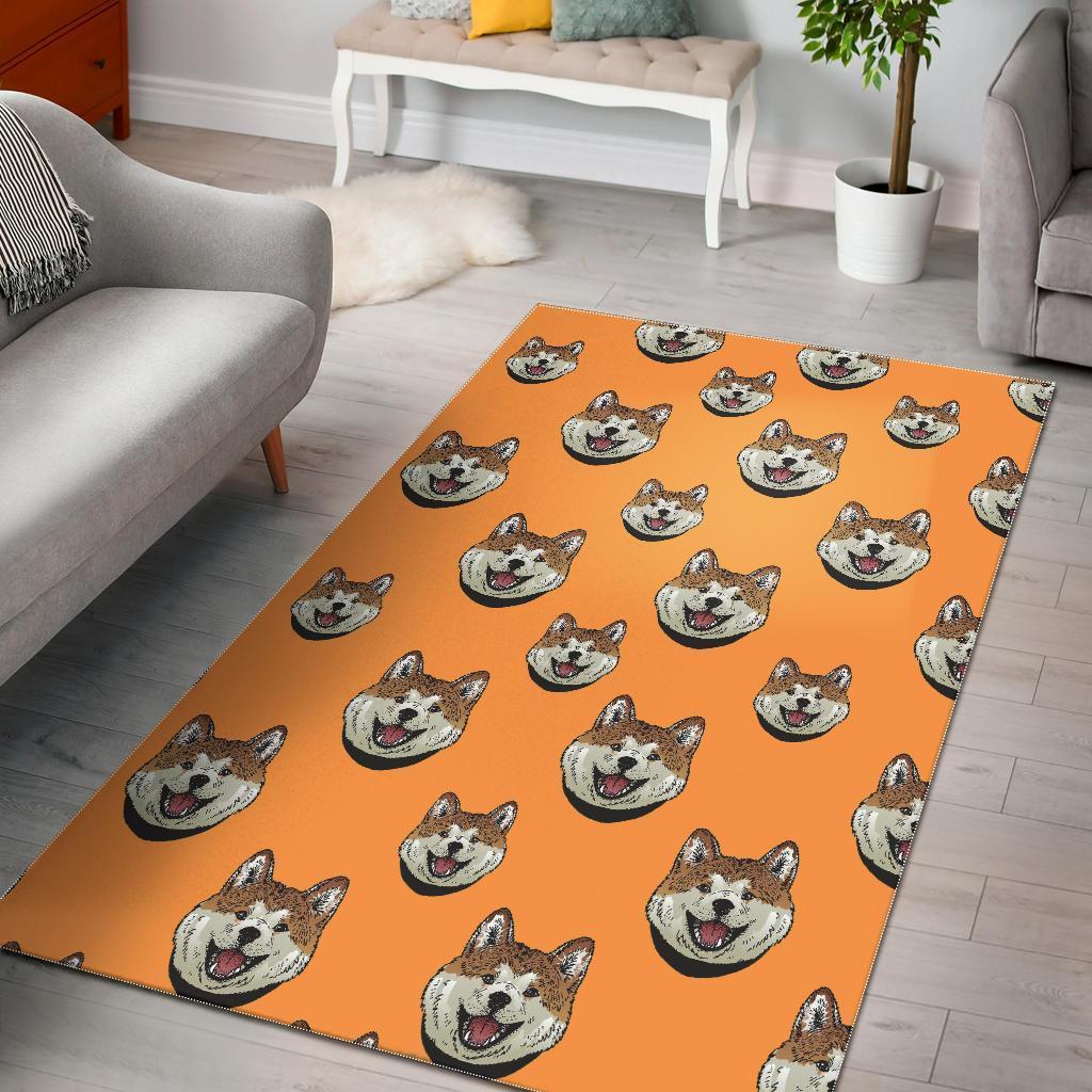 Dog Akita Print Pattern Area Limited Edition Rug -  Chussin | Home Decor Easily