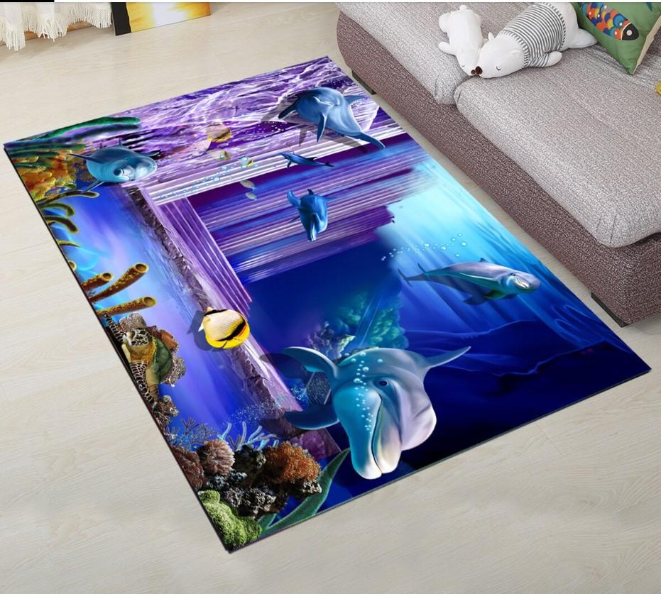 Dolphin Limited Edition Rug -  Chussin | Home Decor Easily