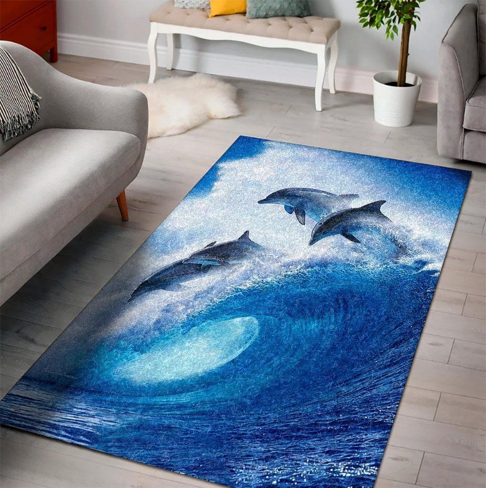 Dolphins Rug -  Chussin | Home Decor Easily