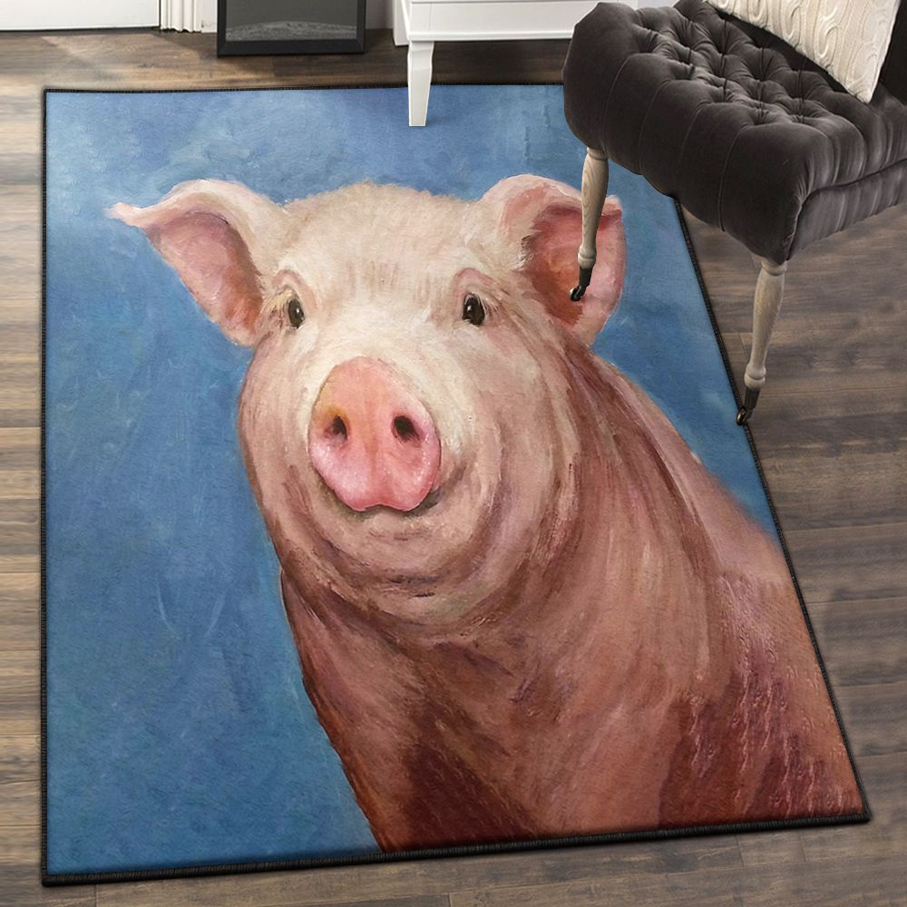 Domestic Pig Outdoor , Pig Rug  Chussin | Home Decor Easily