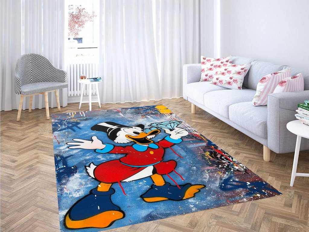 Donald Duck Wallpaper Living Room Modern Carpet Rug -  Chussin | Home Decor Easily