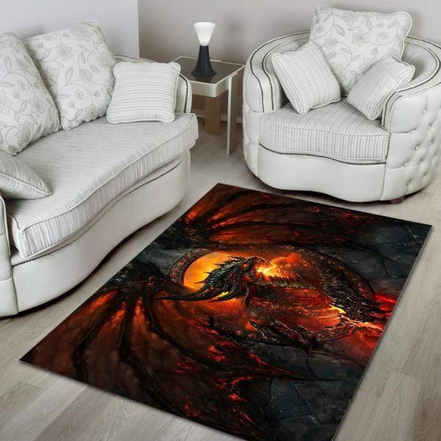 Dragon Area Rug 01882 Bedroom  Chussin | Home Decor Easily