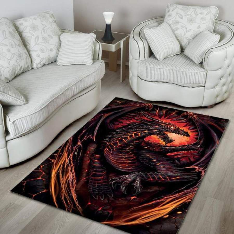 Dragon Area Rug 01932 Bedroom  Chussin | Home Decor Easily
