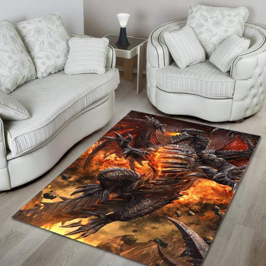 Dragon Area Rug 01937 Bedroom  Chussin | Home Decor Easily