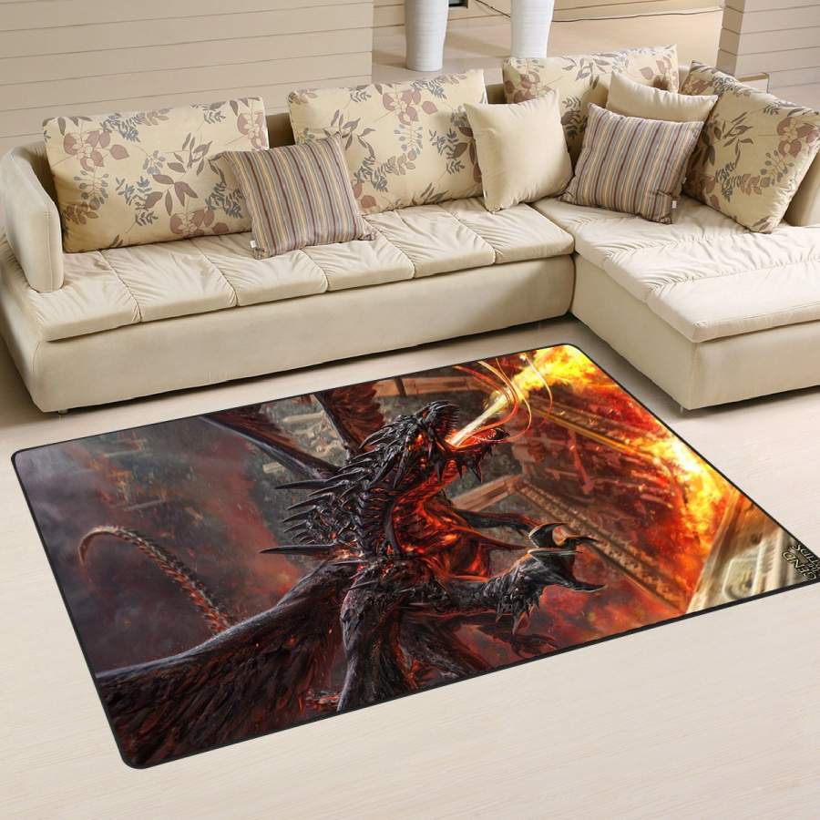 Dragon Area Rug 02103 Bedroom  Chussin | Home Decor Easily