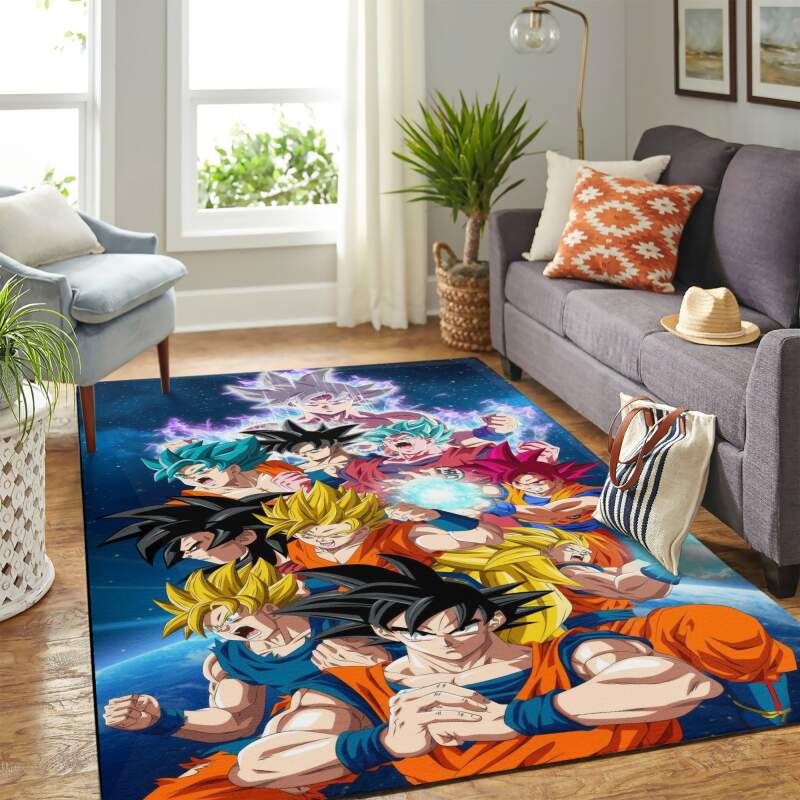 Dragon Ball Goku Level Carpet Rug - Chussin | Home Decor Easily