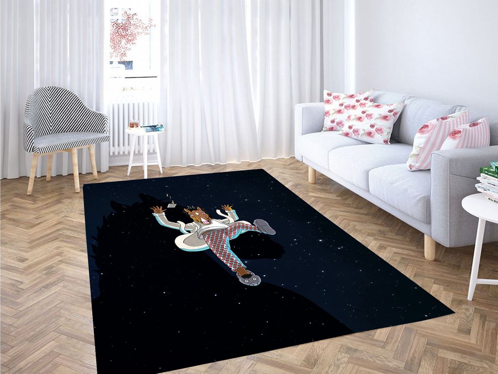 Falling Bojack Horseman Living Room Modern Carpet Rug -  Chussin | Home Decor Easily