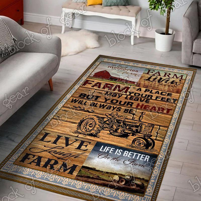 Farm Living Room Rug -  Chussin | Home Decor Easily
