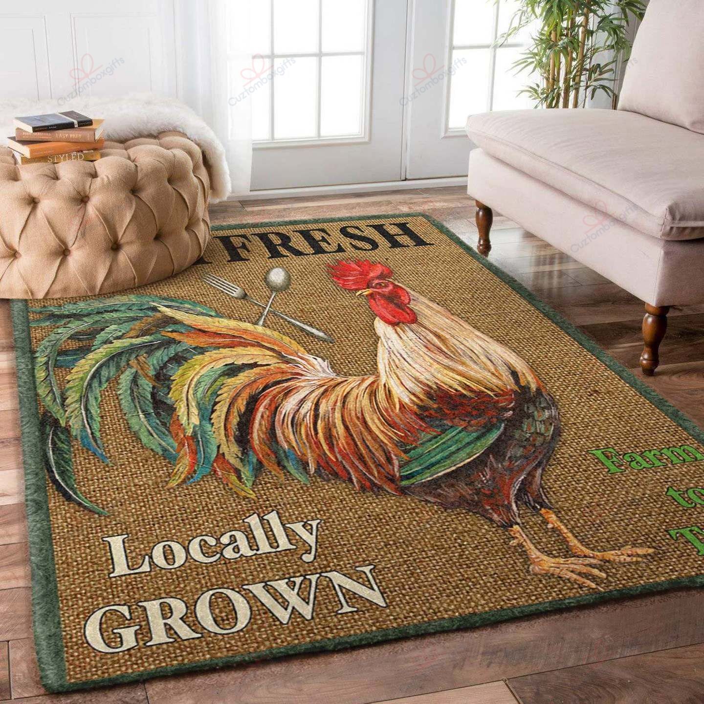 Farm Rooster GS-CL-NC1508 Rug -  Chussin | Home Decor Easily