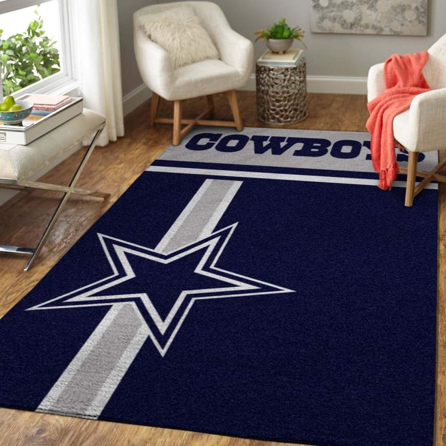 Football Dallas Cowboys Area Rug Chussin | Home Decor Easily