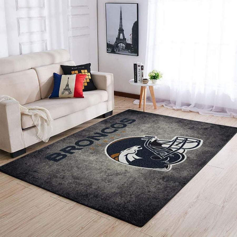 Football Denver Broncos Area Rug  Chussin | Home Decor Easily