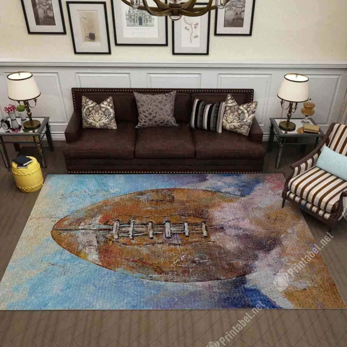 Football Forever T69T9 Rug Area  Chussin | Home Decor Easily
