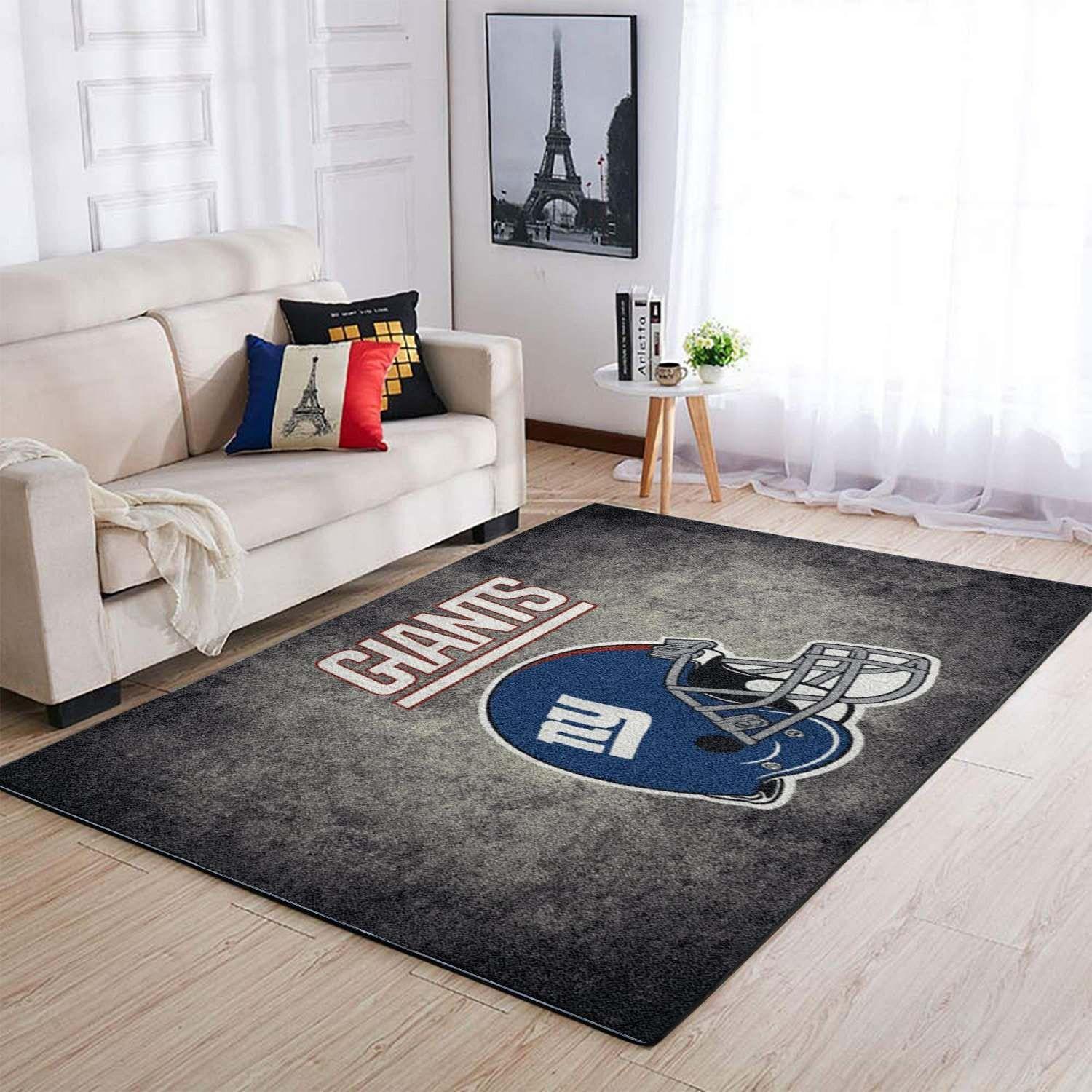 Football New York Giants Area Rug Chussin | Home Decor Easily