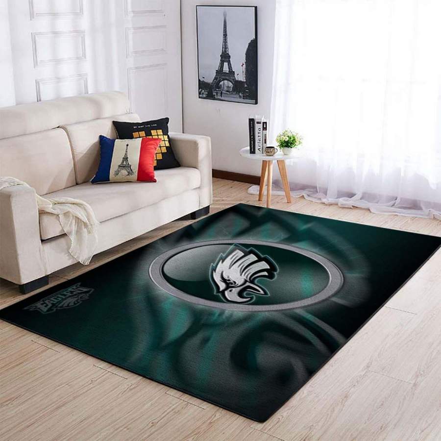 Football Philadelphia Eagles Area Rug  Chussin | Home Decor Easily