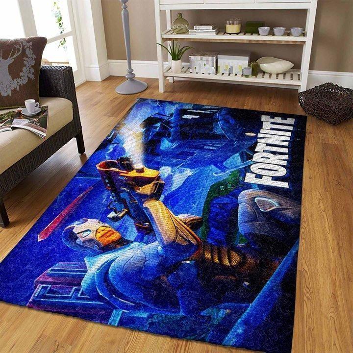 Fortnite Area Rug Video Game Gamer Regtangle V24  Chussin | Home Decor Easily