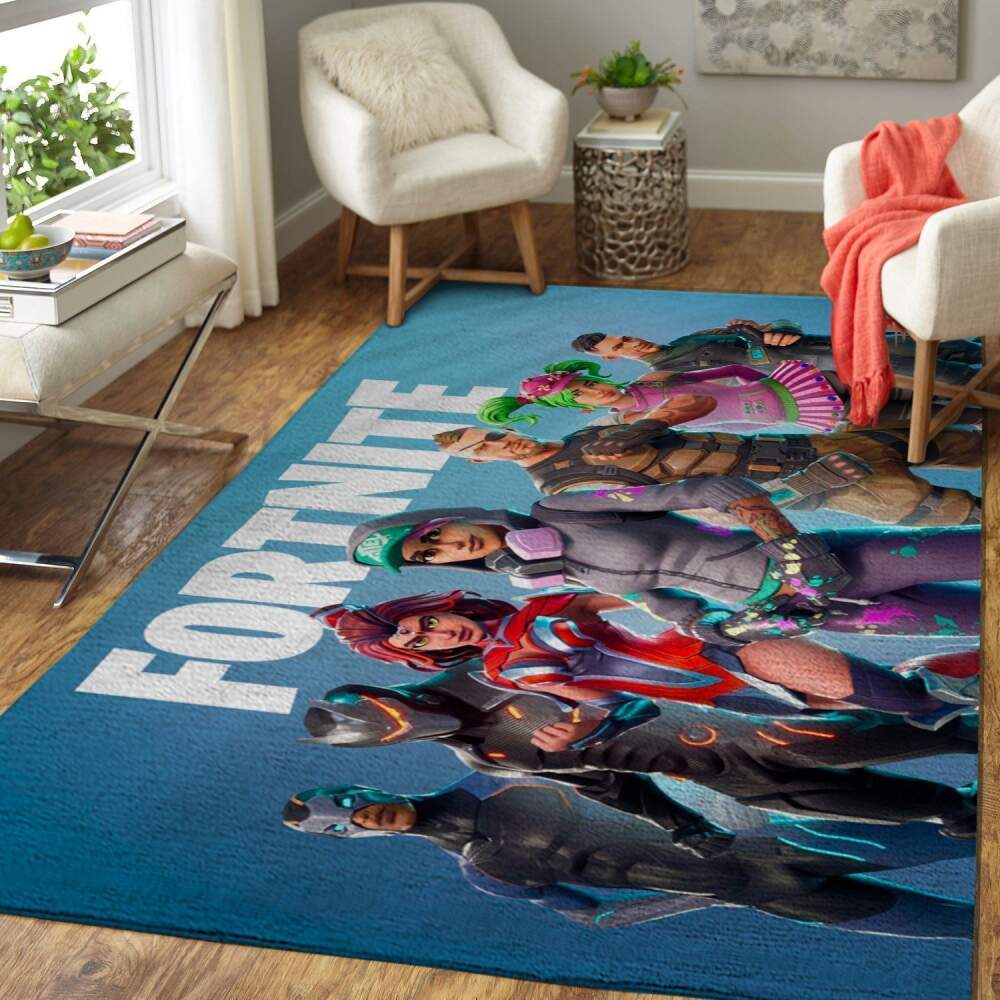 Fortnite Area Rug Video Game Gamer Regtangle V29  Chussin | Home Decor Easily