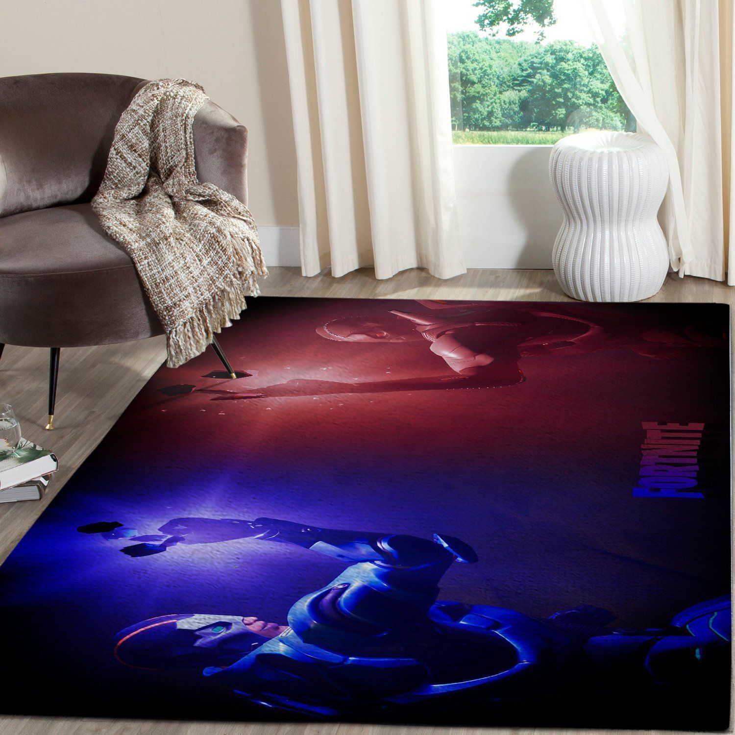 Fortnite Area Rug Video Game Gamer Regtangle V45  Chussin | Home Decor Easily