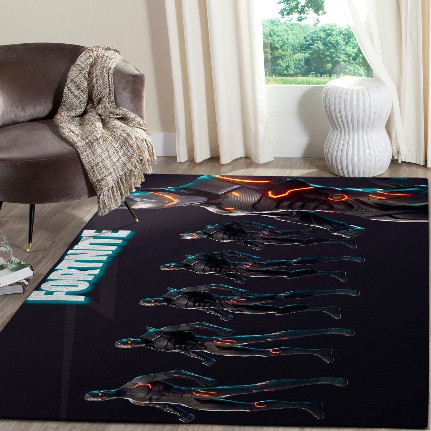 Fortnite Area Rug Video Game Gamer Regtangle V47  Chussin | Home Decor Easily