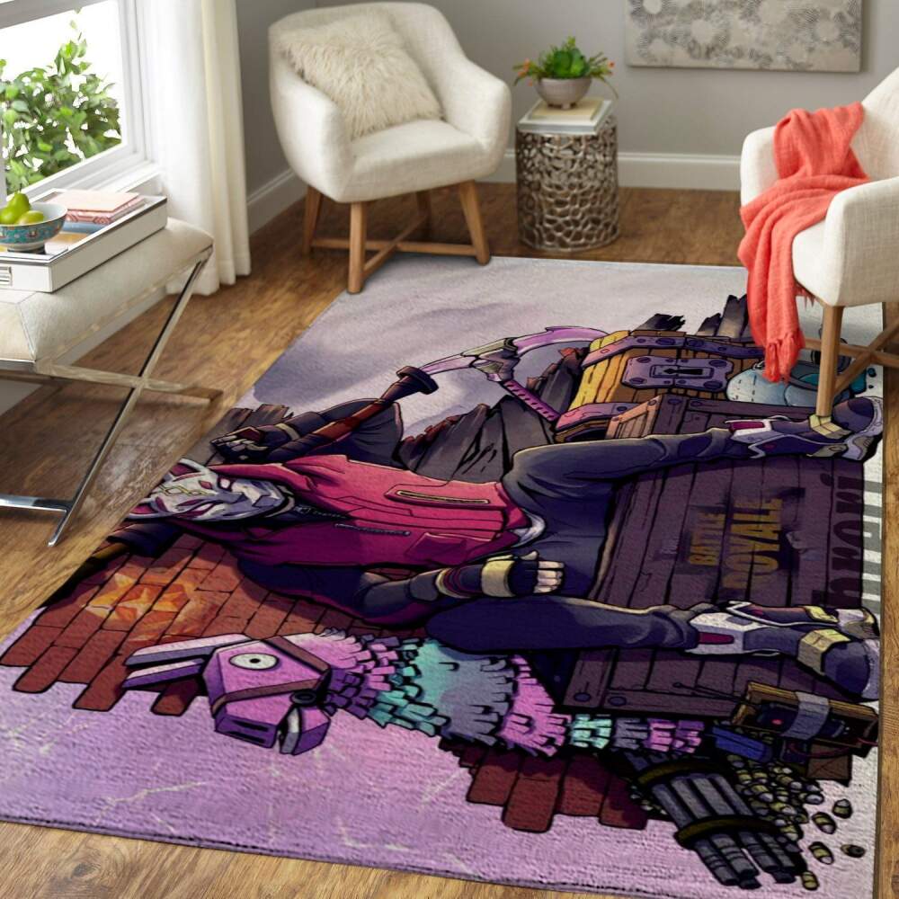 Fortnite Area Rug Video Game Gamer Regtangle V52  Chussin | Home Decor Easily