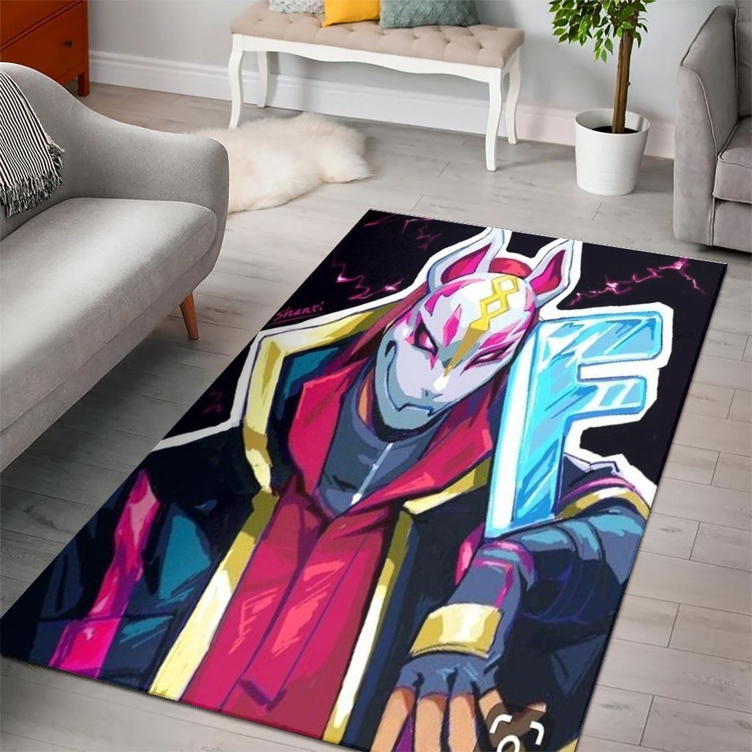 Fortnite Gaming Collection Area Rug Regtangle  Chussin | Home Decor Easily